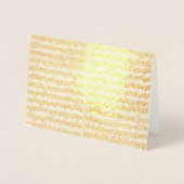 Golden Bach Chaconne Music Manuscript Folienkarte (Vorderseite)