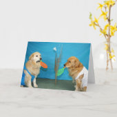 Golden Badminton Birthday Karte (Gelbe Blume)