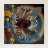 Golden Bald Eagle 3D Digital Masterpiece von AJZ Puzzle (Horizontal)