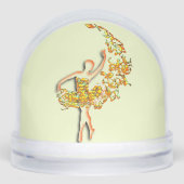 Golden Ballerina Schneekugeln (Vorderseite)