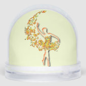Golden Ballerina Schneekugeln (Rückseite)