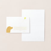 Golden Balloon Folienkarte (Anzeige)