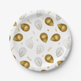 Golden Balloons & Confetti Party Teller