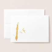 golden Bamboo Folienkarte (Vorderseite mit Umschlag)