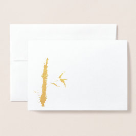 golden Bamboo Folienkarte