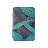 Golden Banana Leaf: Luxuriöses Muster. Badematte (Vorderseite Vertikal)