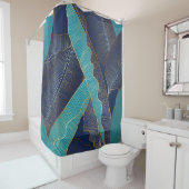 Golden Banana Leaf: Luxuriöses Muster. Duschvorhang (Beispiel)