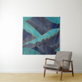 Golden Banana Leaf: Luxuriöses Muster. Wandteppich (Beispiel (Horizontal))