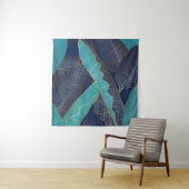 Golden Banana Leaf: Luxuriöses Muster. Wandteppich (Beispiel)