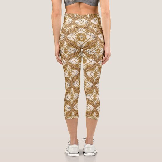 Golden Barock Capri Leggings (Rückseite)