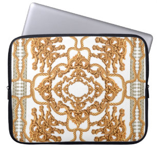 Golden Barock Ornament. Goldkartusche, Goldnarben Laptopschutzhülle