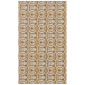 Golden Baroque Cornucopia auf Beige Erntedank Tischdecke (Vorderseite)