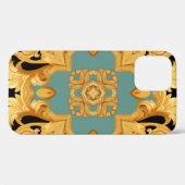 Golden Baroque Ornament 3D Elemente Case-Mate iPhone Hülle (Rückseite (Horizontal))