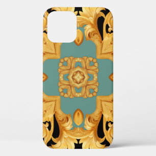 Golden Baroque Ornament 3D Elemente Case-Mate iPhone Hülle