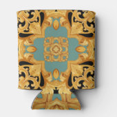 Golden Baroque Ornament 3D Elemente Dosenkühler (Rückseite)