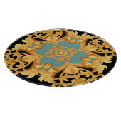 Golden Baroque Ornament 3D Elemente Schneidebrett (Ecke)