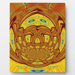 Golden Baseball Glove Fotoplatte