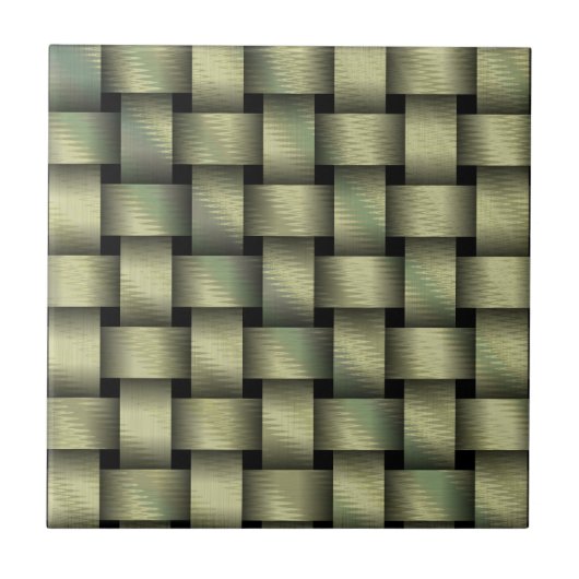 Golden Basket Weave Fliese (Vorderseite)