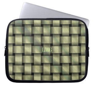Golden Basket Weave Laptopschutzhülle