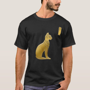 Golden Bastet - Ägyptische Katze-Göttin T-Shirt