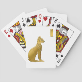 Golden Bastet - Ägyptische Katze-Schutzgöttin Spielkarten