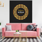 GOLDEN Bat Mitzvah Sign-In Board Leinwanddruck (Insitu (Wohnzimmer))
