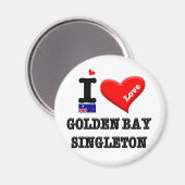 GOLDEN BAY-SINGLETON - I Liebe Magnet (Vorderseite/Rückseite)