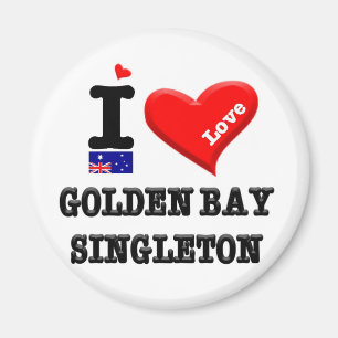 GOLDEN BAY-SINGLETON - I Liebe Magnet