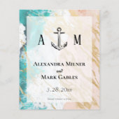 Golden Beach Anchor Foto Save the Date (Rückseite)