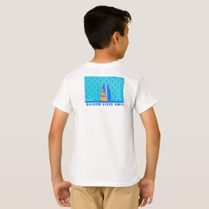 Golden Beach Vibes only Kids" T-Shirt
