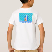 Golden Beach Vibes only Kids" T-Shirt (Rückseite)