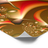 Golden Beans Spiral Poster (Ecke)