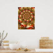 Golden Beans Spiral Poster (Küche)