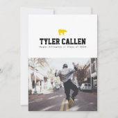 Golden Bear Varsity Text-only Rückseite Einladung (Vorderseite)