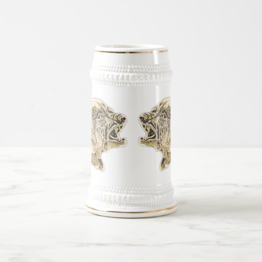 Golden Bears Stein Bierglas (Mittel)