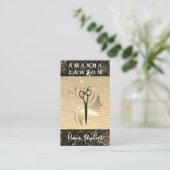 Golden Beauty Logo | GLITZER GLAMOUR Visitenkarte (Stehend Vorderseite)