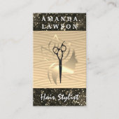 Golden Beauty Logo | GLITZER GLAMOUR Visitenkarte (Vorderseite)