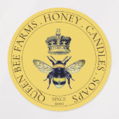 Golden Bee and Crown Products Etiketten (Design 1)