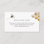 Golden Bee and Eucalyptus Enclosure Card Begleitkarte (Vorderseite)
