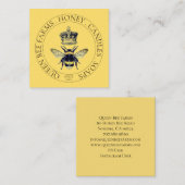 Golden Bee Apiary Honey Products Quadratische Visitenkarte (Vorne/Hinten)