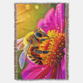 Golden Bee Blume Magic Light Design Decke (Vorderseite Vertikal)