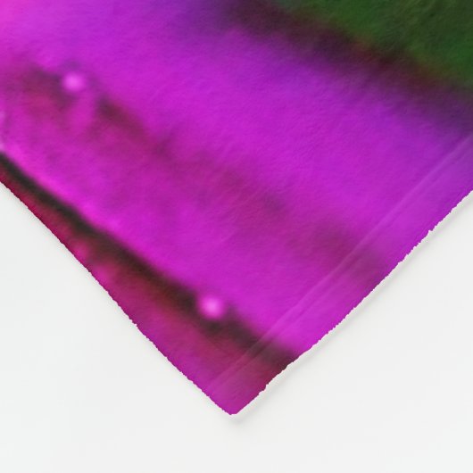 Golden Bee Blume Magic Light Design Fleecedecke (Ecke)