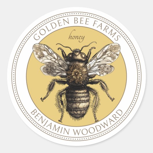 Golden Bee Honey Farms Aufkleber (Vorderseite)