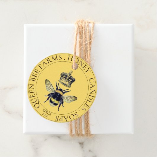 Golden Bee Honey Products Geschenkanhänger (Beispiel)