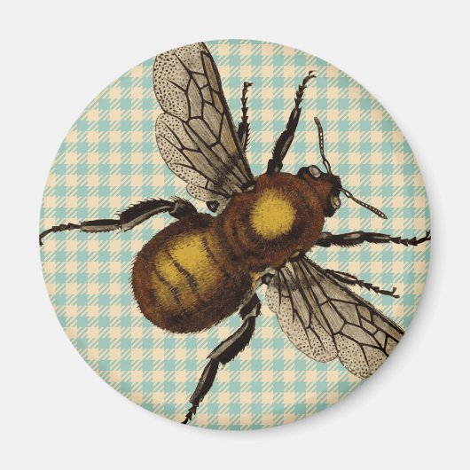 Golden Bee Kunst Magnet (Vorne)