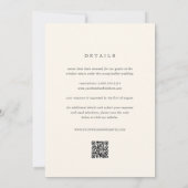 Golden Bee Watercolor auf einer Hochzeit Einladung (Rückseite)