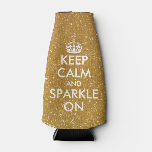 Golden behalt Ruhe und Funkeln auf Flaschenkühlern Flaschenkühler (Vorderseite)