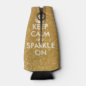 Golden behalt Ruhe und Funkeln auf Flaschenkühlern Flaschenkühler (Rückseite)