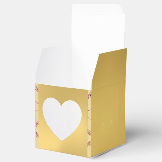 Golden bei der 1. oder 50. Hochzeit Geschenkschachtel (Geöffnet)