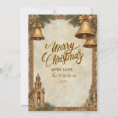 Golden Bells Feiertagskarte (Vorderseite)